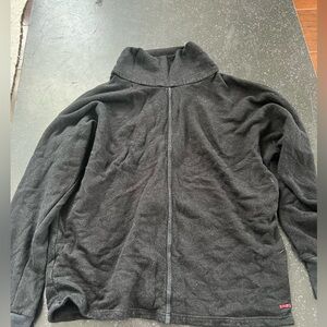 N:philanthropy black cropped sweatshirt with zipper, women’s xs